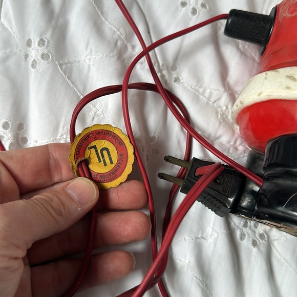 Vintage 1940's Royal Electric Christmas Santa Claus Holding C-7 Bubble Light. - Picture 6 of 16